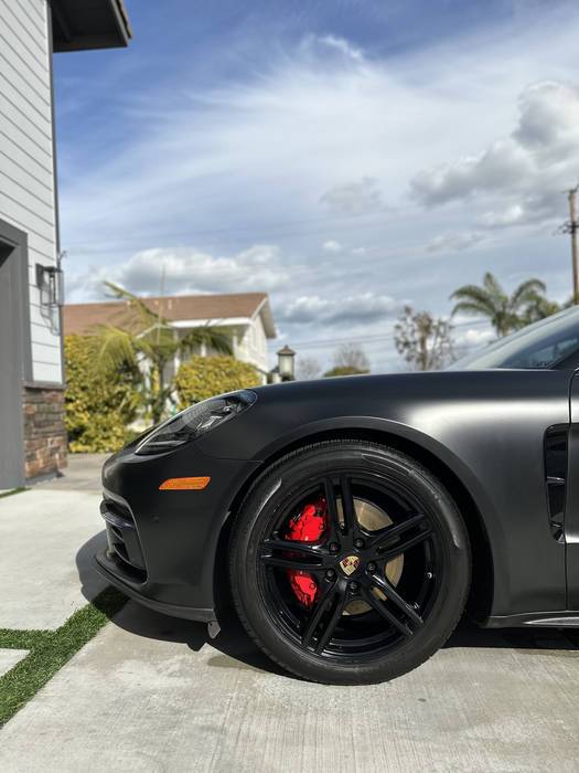 Ceramic coating on a Porsche Panamera in La Mirada, CA