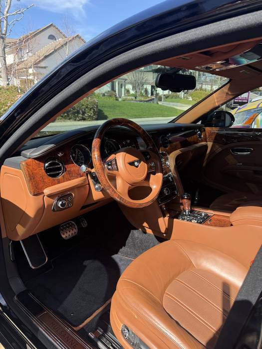 Interior detailing on a luxury sedan in the La Mirada area